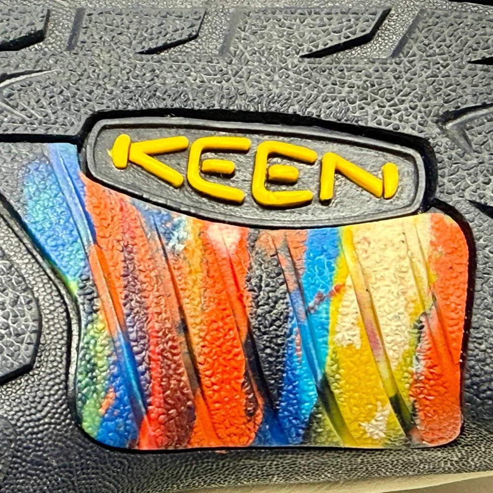 Keen Newport H2 Retro Mens Sz 11 Waterproof Sandals Navy Multi Color Swirl